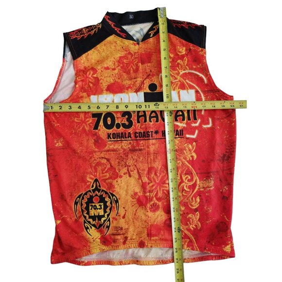Ironman Triathlon 70.3 Kohala Coast Hawaii Cycling Tank Top Jersey Size Large - Picture 6 of 10